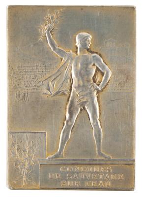 Lot #4046 Paris 1900 Olympics Gilt Silver Winner's Medal - Image 2