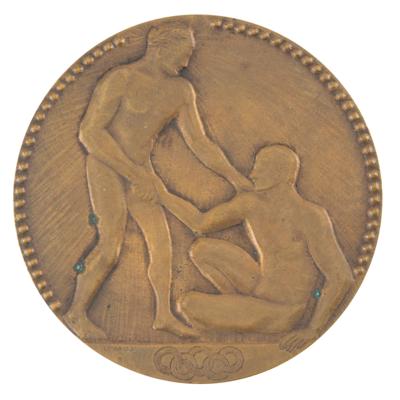Lot #4052 Paris 1924 Summer Olympics Bronze Winner's Medal