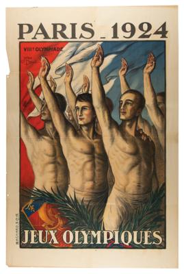 Lot #4208 Paris 1924 Summer Olympics Poster - Image 1