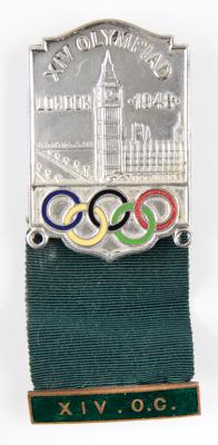 Lot #4169 London 1948 Summer Olympics Organizing Committee Badge