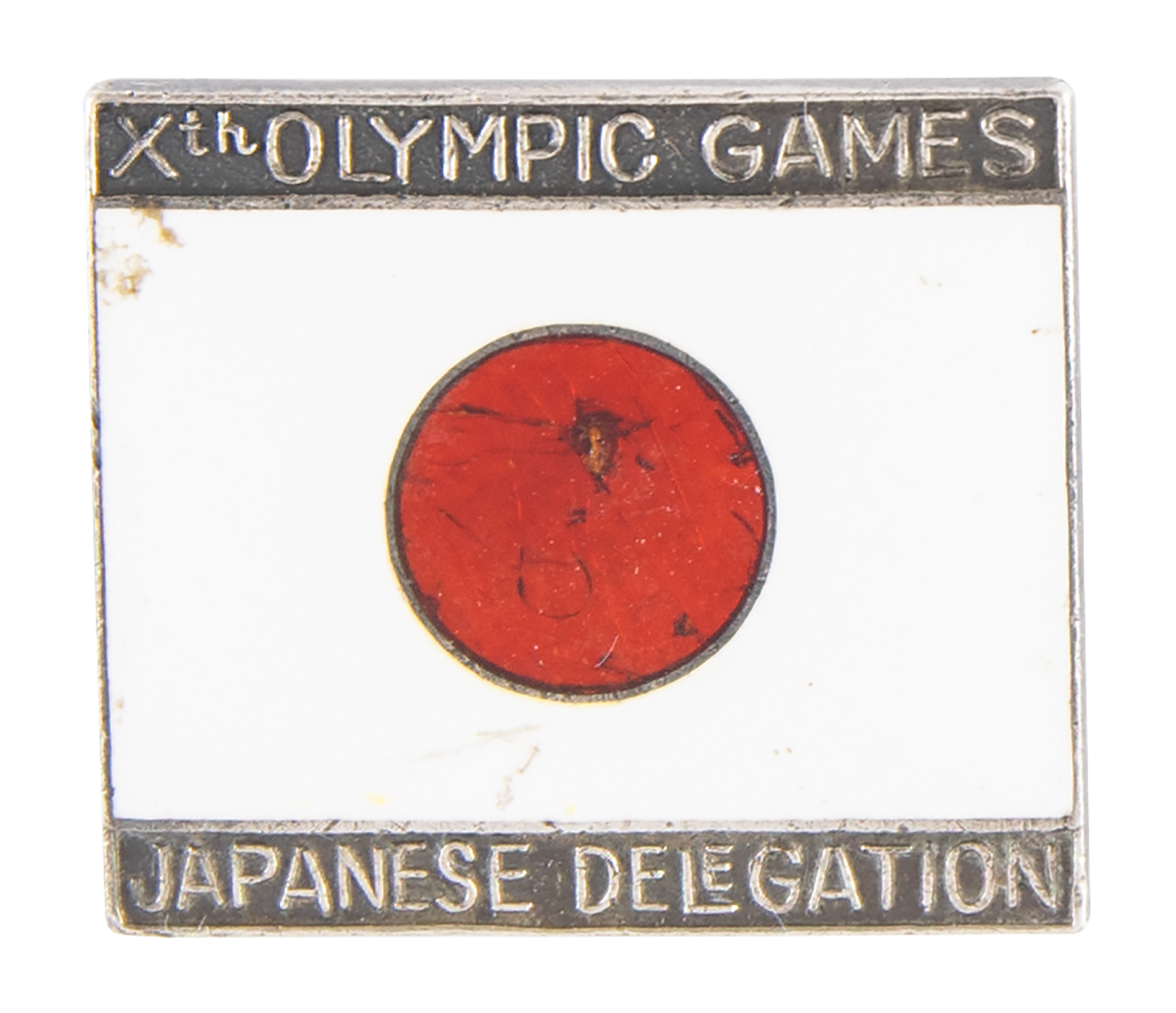 Lot #4165 Los Angeles 1932 Summer Olympics Japanese NOC Badge