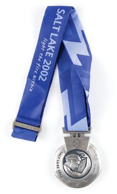 Lot #4069 Salt Lake City 2002 Winter Olympics Unawarded Silver Winner's Medal - Image 2