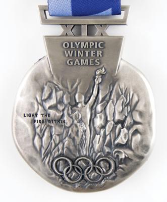 Lot #4069 Salt Lake City 2002 Winter Olympics Unawarded Silver Winner's Medal - Image 3