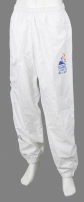 Lot #4337 Dan Jansen's Salt Lake City 2002 Winter Olympics Torch Bearer Uniform and Team USA Leather Jacket - Image 4