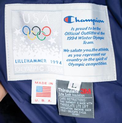 Lot #4334 Dan Jansen's Lillehammer 1994 Winter Olympics Team USA Jacket and Pants - Image 5