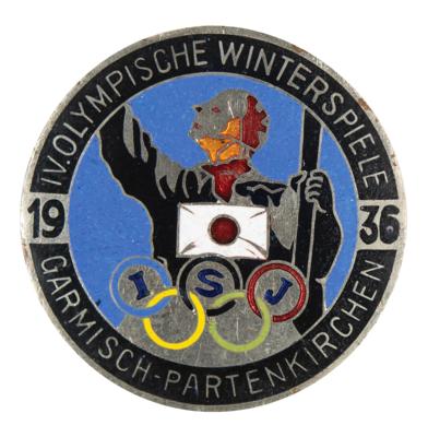 Lot #4190 Garmisch 1936 Winter Olympics Japan NOC Pin