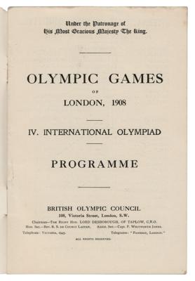 Lot #4231 London 1908 Olympics Daily Program - Image 2