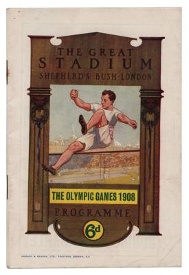 Lot #4232 London 1908 Olympics Daily Program - Image 1