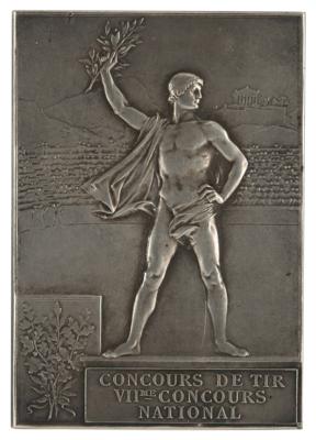 Lot #4045 Paris 1900 Olympics Winner's Medal for Shooting - Image 2