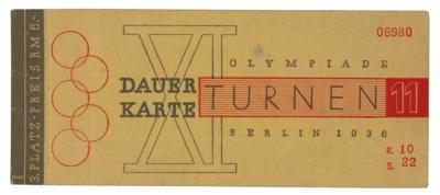Lot #4239 Berlin 1936 Summer Olympics Ticket Booklet and Ticket Stub for Gymnastics Event - Image 3
