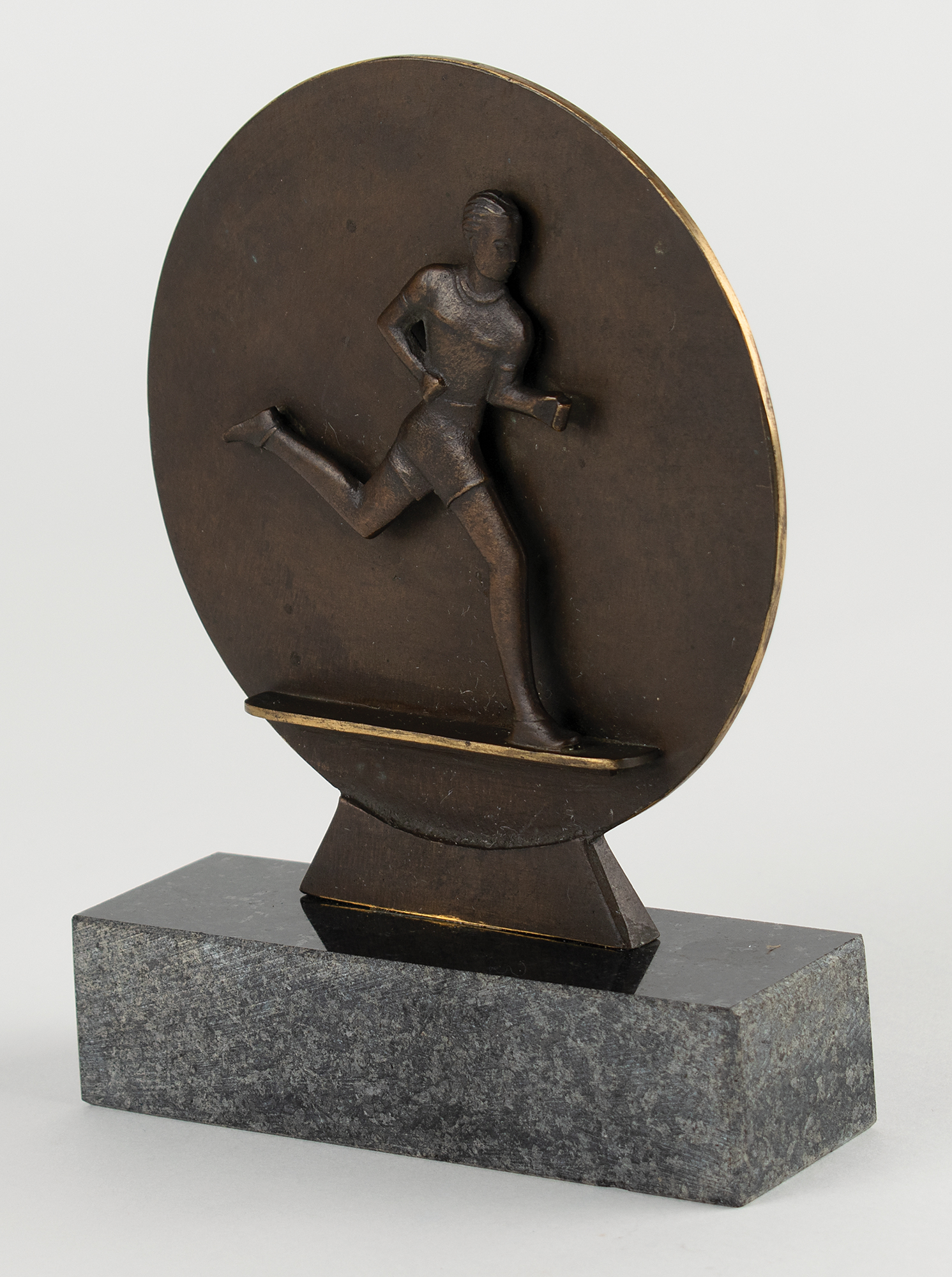 Lot #4262 Berlin 1936 Summer Olympics Running Statue