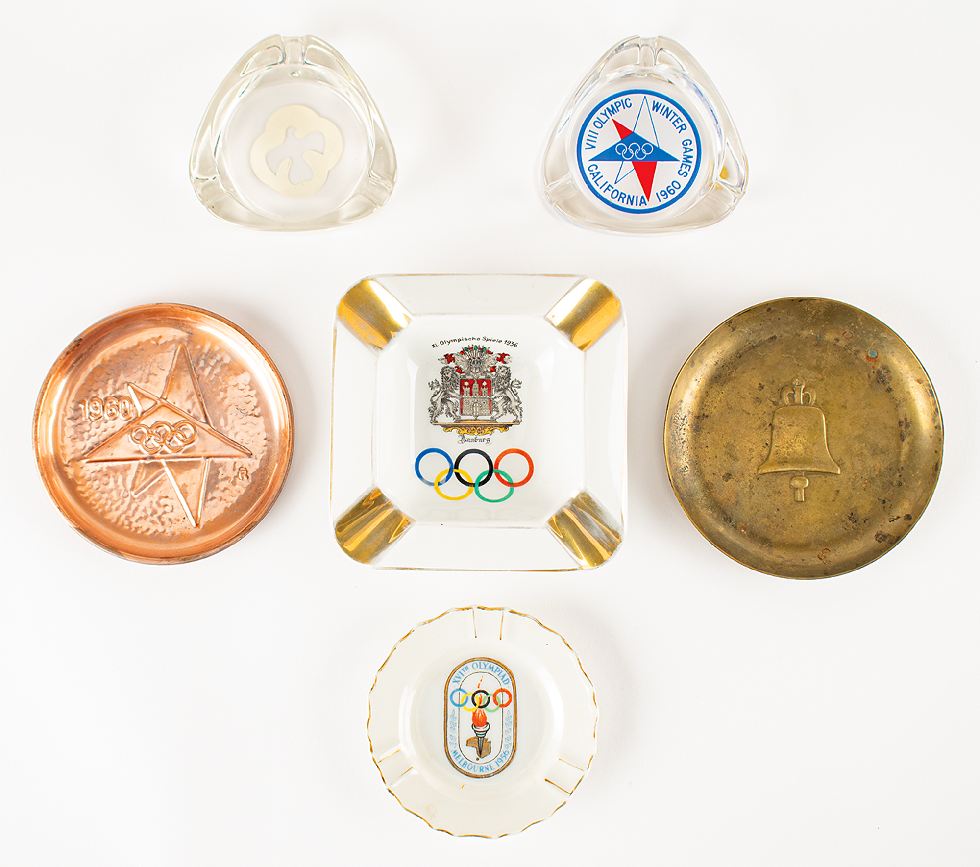 Lot #4258 Olympic Ash Tray Lot of (6)