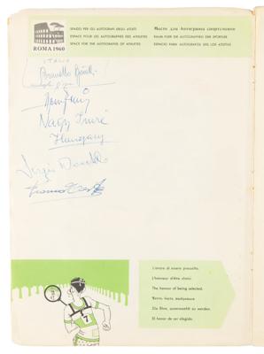 Lot #4234 Rome 1960 Summer Olympics Program Signed by Athletes - Image 2