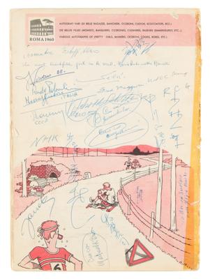 Lot #4234 Rome 1960 Summer Olympics Program Signed by Athletes - Image 9