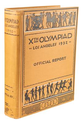 Lot #4215 Los Angeles 1932 Summer Olympics Official Report