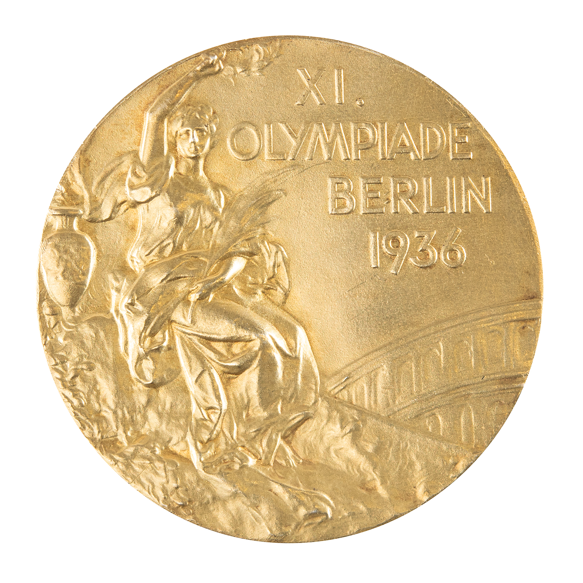 Lot #4053 Berlin 1936 Summer Olympics Gold Winner's Medal