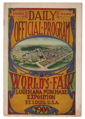 Lot #4226 St. Louis 1904 Olympics Program