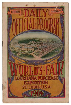Lot #4227 St. Louis 1904 Olympics Program