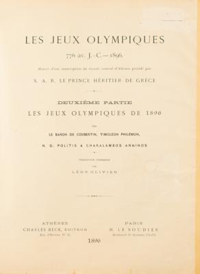 Lot #4212 Athens 1896 Olympics Official Two-Volume Report - Image 8