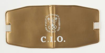 Lot #4179 Grenoble 1968 Winter Olympics IOC Badge and Arm Band - Image 2
