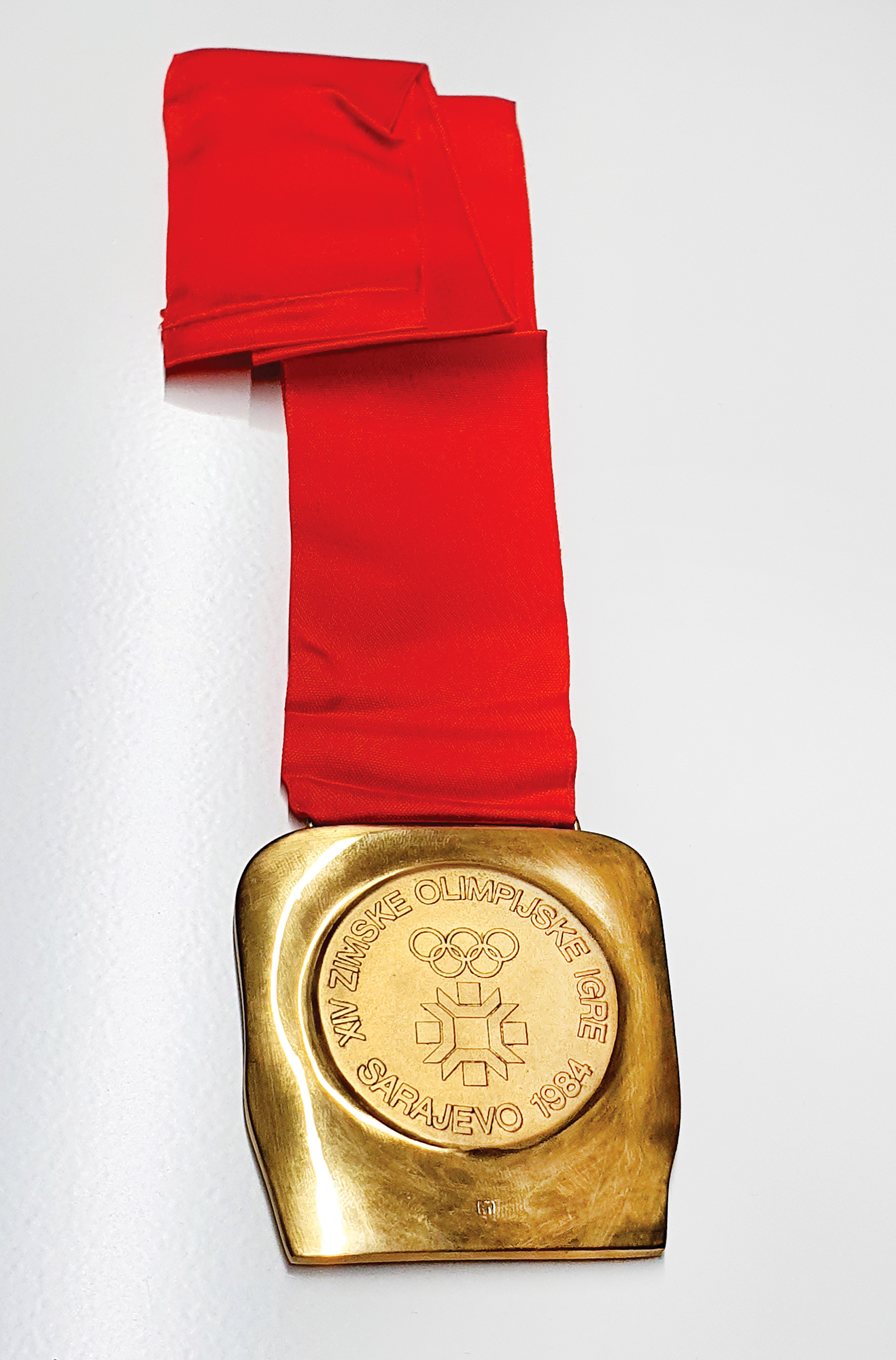 Lot #4065 Sarajevo 1984 Winter Olympics Unawarded Gold Winner's Medal