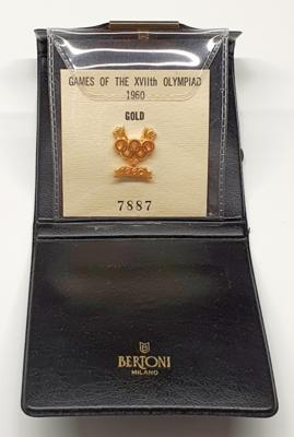 Lot #4058 Rome 1960 Summer Olympics Gold Winner's Medal Pin - Image 3