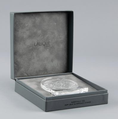 Lot #4297 Albertville 1992 Winter Olympics Lalique Paperweight - Image 2