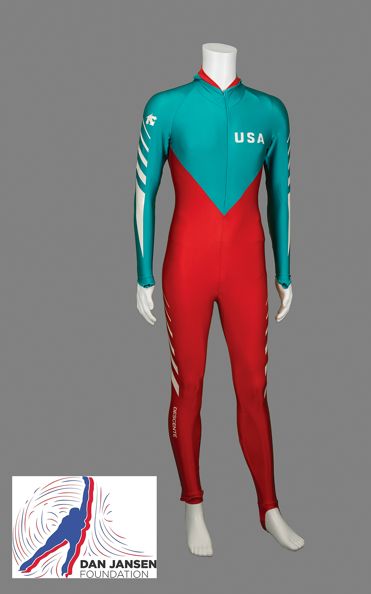 Lot #4324 Dan Jansen's Calgary 1988 Winter Olympics 500-meter Race-Worn Speed Skating Suit