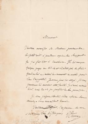 Lot #201 Jean-Baptiste Dumas Autograph Letter Signed - Image 1