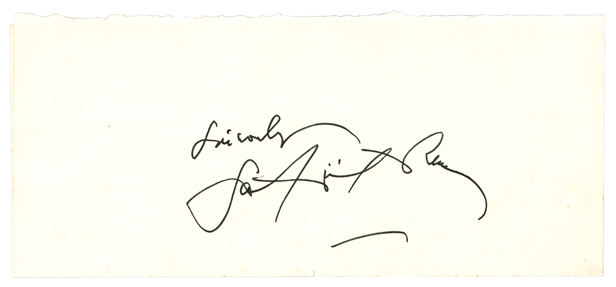 Satyajit Ray Signature | View Realized Prices | RR Auction