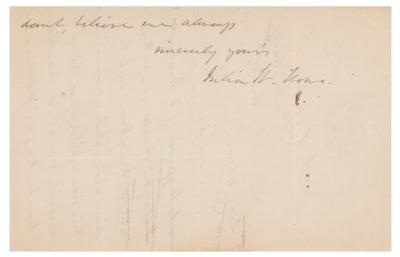 Lot #565 Julia Ward Howe Autograph Letter Signed - Image 3