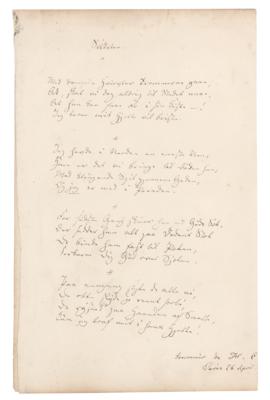 Lot #530 Hans Christian Andersen Autograph Manuscript Signed - Image 2