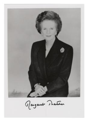 Lot #295 Margaret Thatcher Signed Photograph