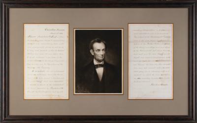 Lot #11 Abraham Lincoln Document Signed as President