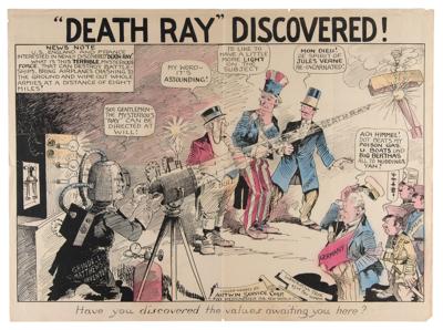 Lot #495 Death Ray Discovered Poster by Artwin