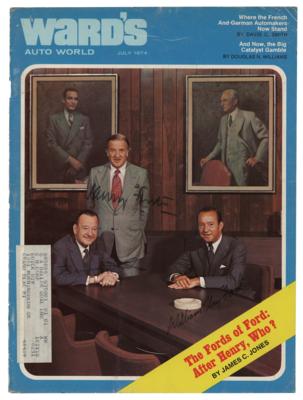 Lot #205 The Fords: Henry II, Benson, and William Signed Magazine Cover