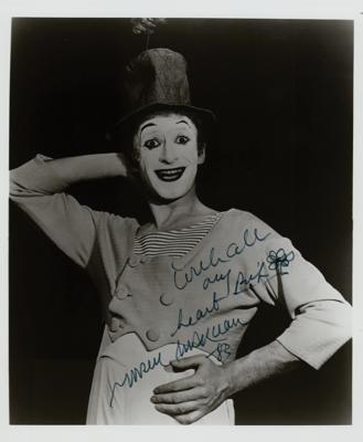 Lot #776 Marcel Marceau Signed Photograph - Image 1