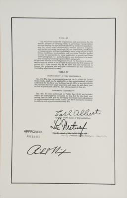 Lot #80 Richard Nixon Highway Construction Bill Signing Pen - Image 3