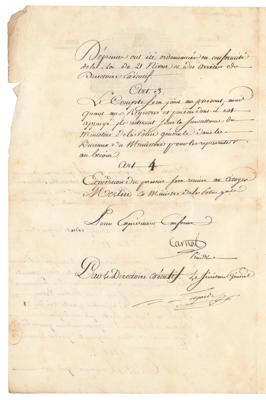 Lot #328 Lazare Carnot Document Signed - Image 2