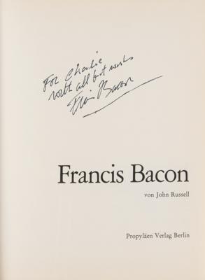 Lot #492 Francis Bacon Twice-Signed Book - Image 3
