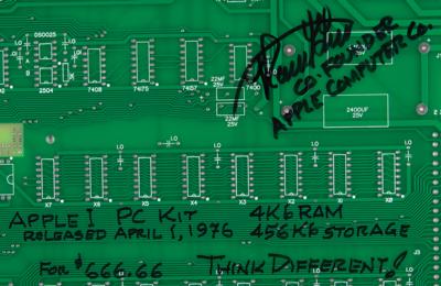 Lot #166 Apple: Ronald Wayne Signed Apple-1 Replica Board - Image 2