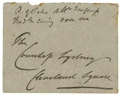 Lot #235 King Edward VII Autograph Letter Signed - Image 3