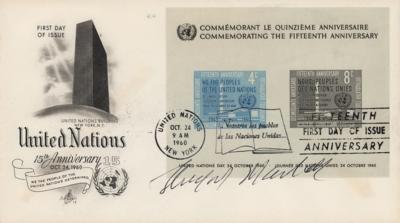 Lot #250 Thurgood Marshall Signed First Day Cover