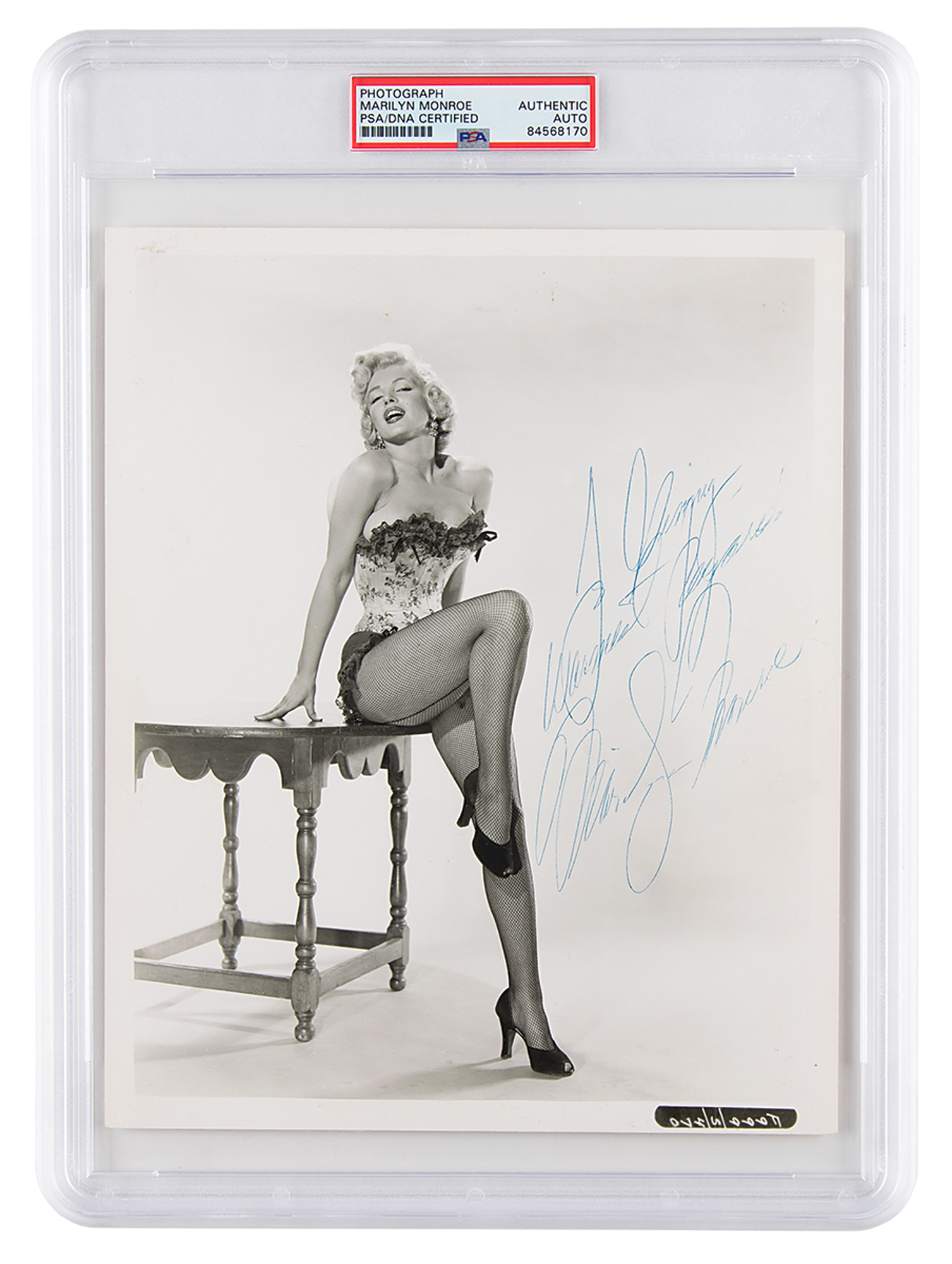 Lot #736 Marilyn Monroe Signed Photograph