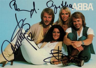 Lot #712 ABBA Signed Photograph