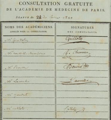 Lot #138 Joseph Guillotin Document Signed - Image 2