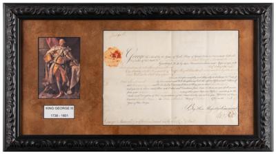 Lot #239 King George III Document Signed