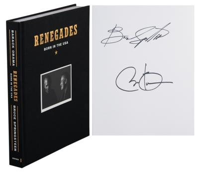 Lot #88 Barack Obama and Bruce Springsteen Signed