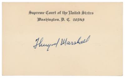 Lot #251 Thurgood Marshall Signature