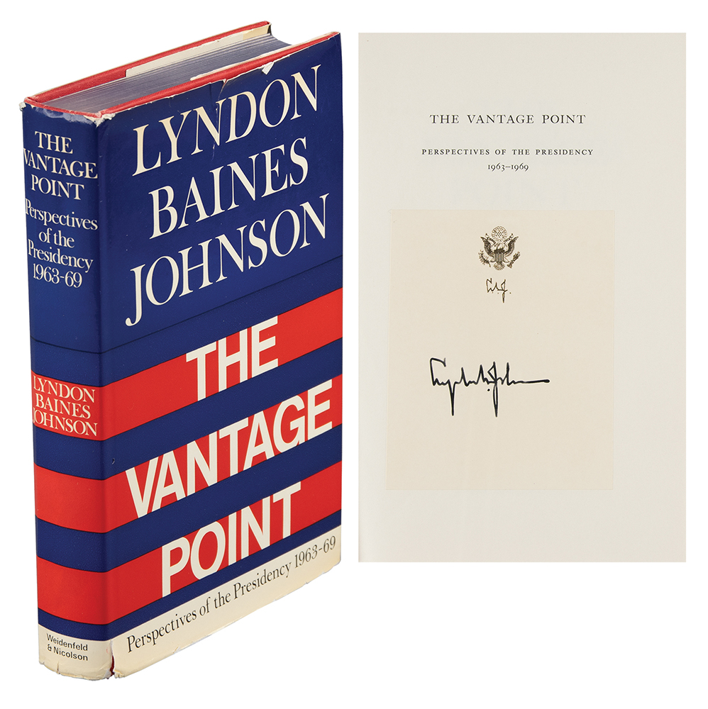 Lot #68 Lyndon B. Johnson Signed Book - Image 1